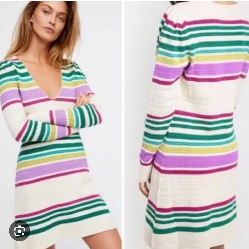 Free People Medium GidgetKnot Sweater Long Sleeve Dress